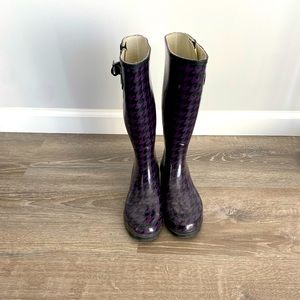 Aldo Houndstooth Rain Boots